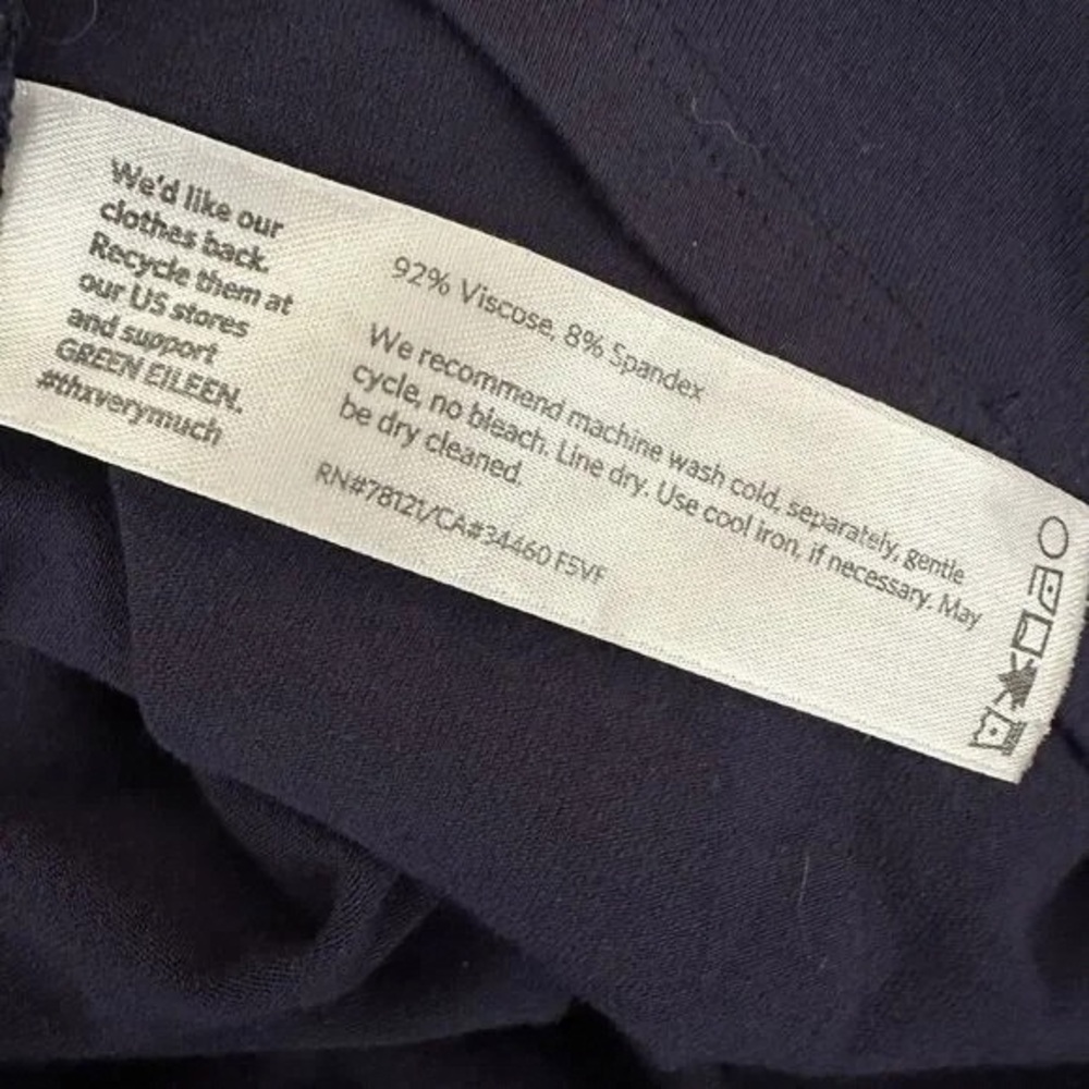 Eileen Fisher Midnight Blue Mini Dress - Picture 3 of 5